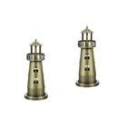 2pcs Desktop Adornment Lighthouse Model Decoration Living Room Bedroom Accessory