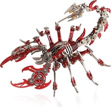 3D Metal Puzzles for Adults, Scorpion 3D Metal Model Kits to Build DIY Colorf...