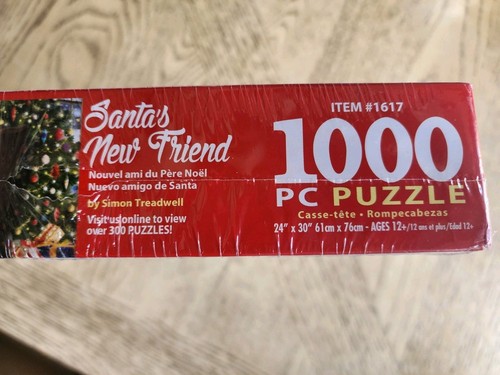 WHITE MOUNTAIN Jigsaw Puzzle 1000 pieces SANTA'S NEW FRIEND New Sealed  Complete - Bild 2 von 4