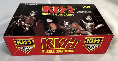 Kiss 1978 Australian Series 1 Donruss Cards FULL Box 36 Packs MINT 1978 Aucoin