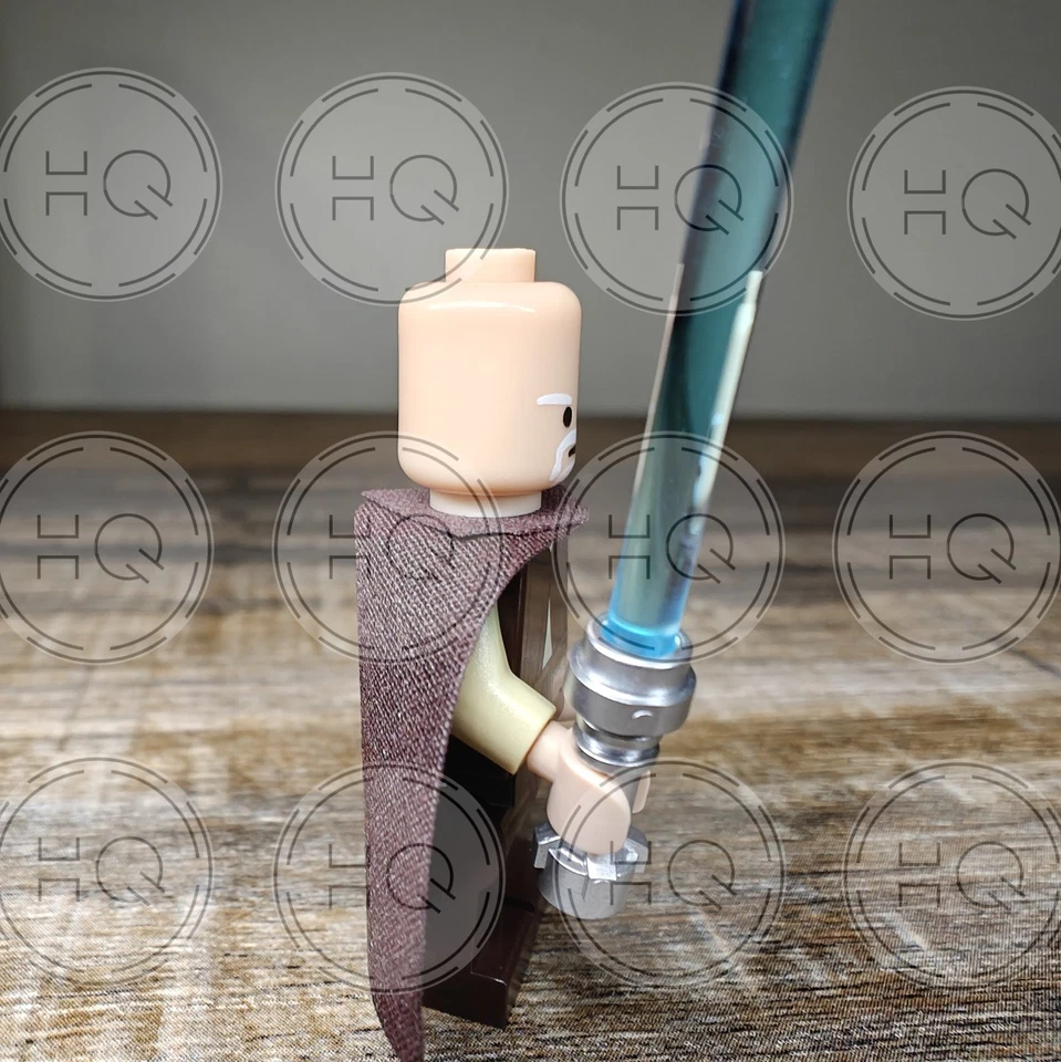 **NUEVO** LEGO Ki-Adi-Mundi Maestro Jedi Minifigura con Cabeza Personalizada Foto 4 de 4