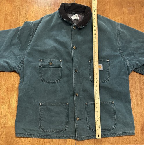 Chaqueta Carhartt CB1043 de Colección Años 80 Forrada con Manta Tareas 3XL Lona Verde - Imagen 8 de 8