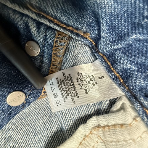 Aeropostale Boyfriend Shorts Aero2 Premium Air Denim Distressed High Rise Sz 8 - Picture 6 of 9