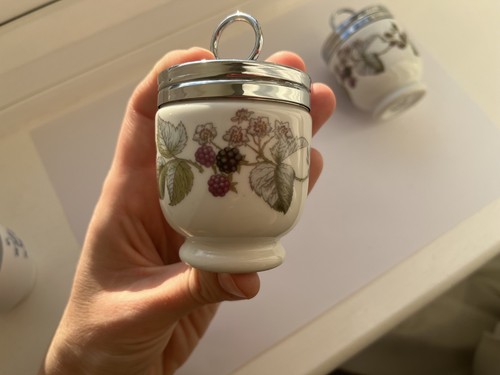 Vintage Royal Worcester Egg Coddler 4er Set Porzellan Marmeladendose - Bild 14 von 18