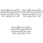 3 stücke Bibel Verse Kunst Wandtattoo Zitat Aufkleber Vinyl Abnehmbare