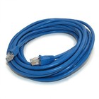 20ft Cat6 Ethernet RJ45 Patch Cable  Stranded  Snagless Booted  BLUE