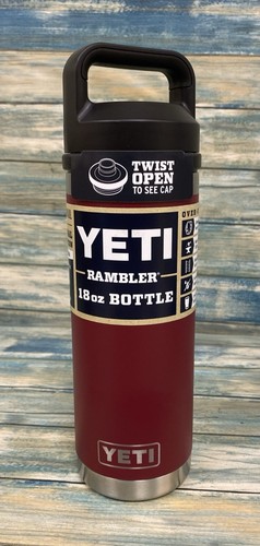 Yeti Rambler 18oz Botella Rescate Rojo