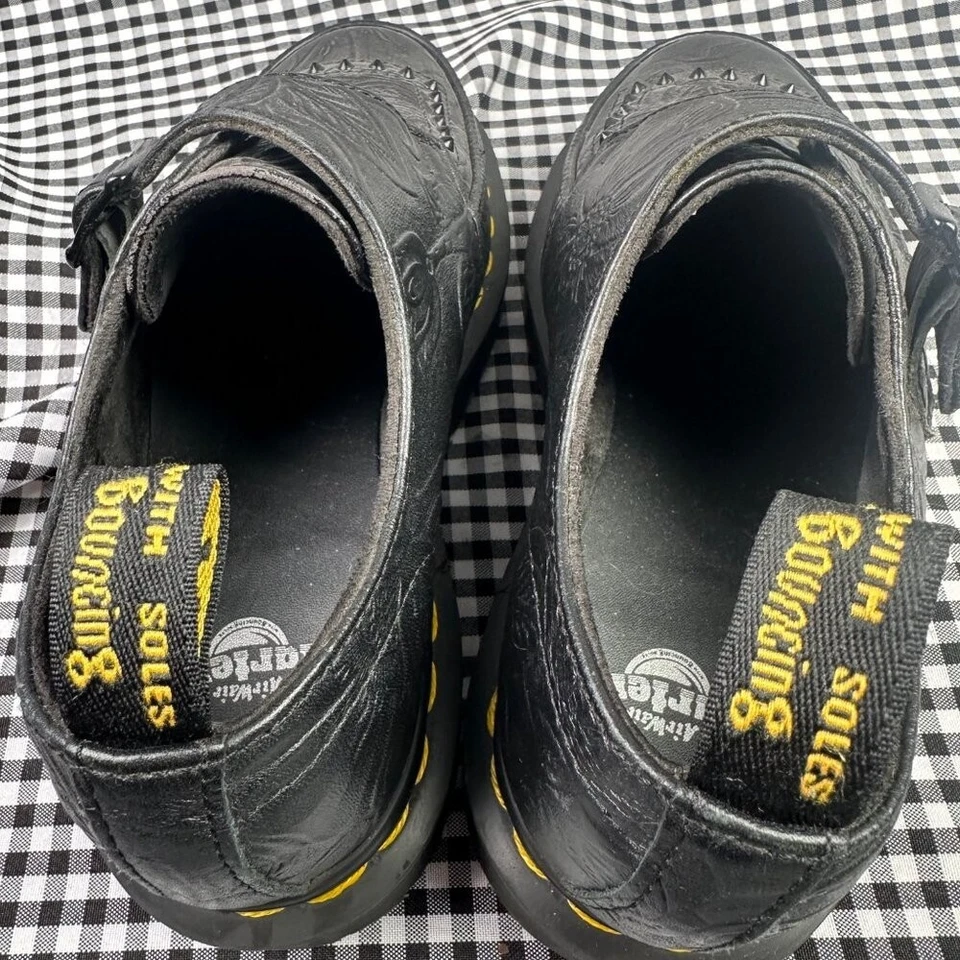 Zapato para mujer Dr Martens Ramsey II floral con tachuelas Creeper Monk 5 Foto 3 de 4