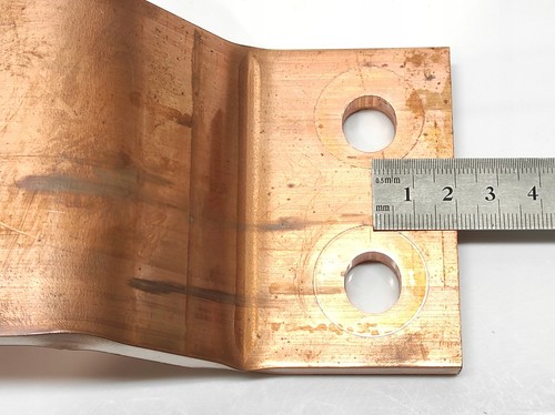 80x10x460 LEISTE STROMSCHIENE PHASENSCHIENE NULL KUPFER - Bild 12 von 15