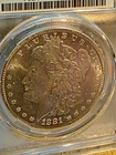 1881 CC morgan dollar PCGS MS64 ~