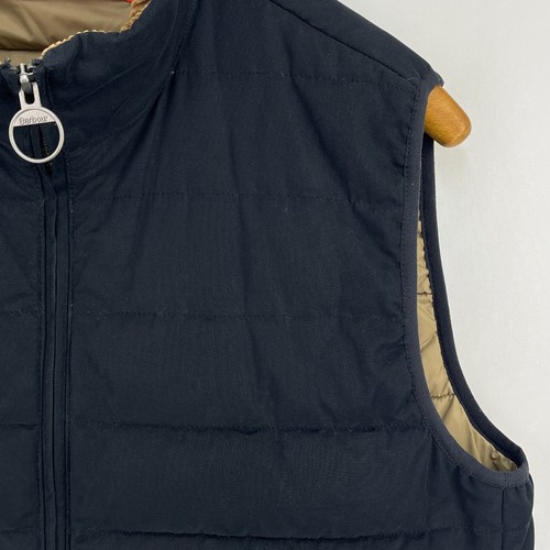 Barbour Ben Fogle Wasedale Gilet Mens Medium Blue Quilted Padded Body Warmer - Picture 8 of 14