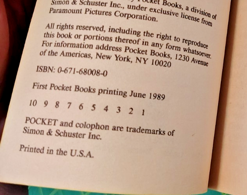 Star Trek Motion Pictures I-V Novelizations Mass Market Paperbacks 1979-1989 VG+ - Picture 12 of 12
