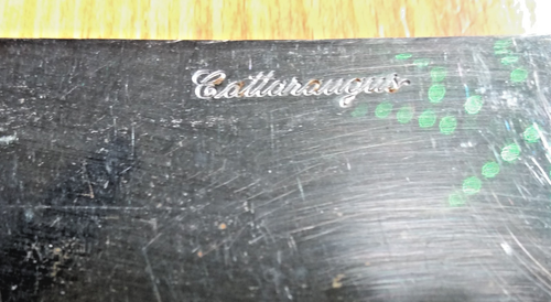 VTG Cattaraugus Cleaver Butcher's Chef’s Knife 5" Blade Stainless Brown Handle - Picture 5 of 6