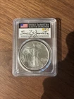 2024-P Silver Eagle PCGS MS-69  Star Privy 1 oz Signed By Emily Damstra