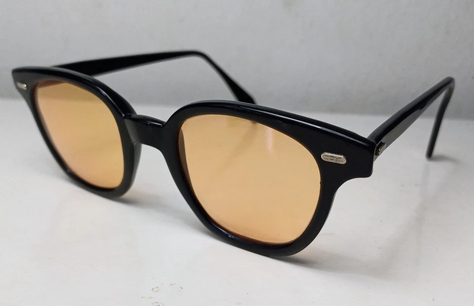 Gafas Geek Johnny Depp Ópticas Old School Años 60 Galesas Hechas en EE. UU.  Foto 4 de 4