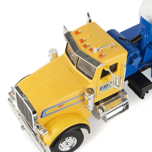 ERTL 1/16 Big Farm Yellow & Blue Peterbilt Model 367 Cement Mixer 47601 - Picture 10 of 11