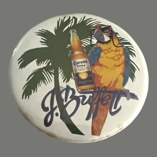 spilla cimeli jimmy buffett 1986 corona vintage patina margaritaville pappagallo - Foto 1 di 3