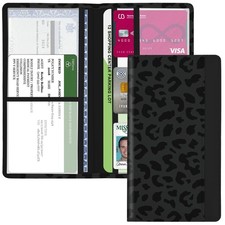 Car Registration and Insurance Holder, with Magnetic Closure for License, Cards