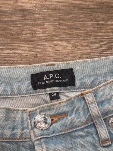 APC Petit Standard Jeans Herren 29x32 hellblau Slim Straight Selvedge distressed - Bild 3 von 8