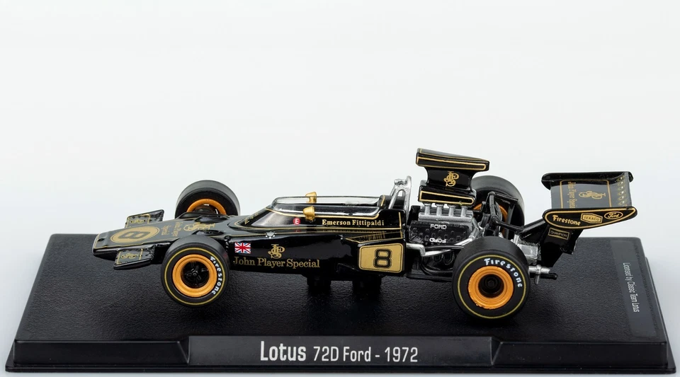 Lotus 72D Emerson Fittipaldi 1972 Scala 1:43 Sponsor JPS Modellino Formula 1 F1 - Immagine 2 di 4