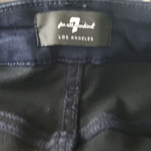 Jeans donna Seven 7 For All Mankind taglia 28 vita alta caviglia skinny lavaggio scuro - Foto 8 di 11