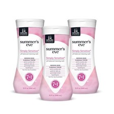 Summer's Eve Simply Sensitive Daily Gentle Feminine Wash Pack of 3 15 Ounce