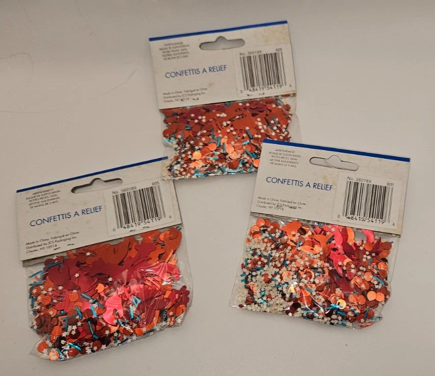 Confete de lagostim pacote com 3x 1/2 oz suprimentos para festa decoração de festa Mardi Gras - Imagem 2 de 2