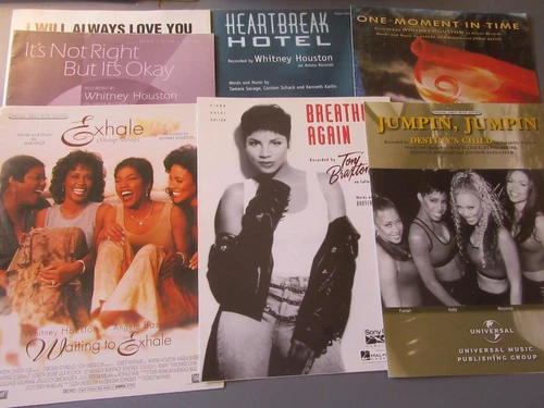 Sheet Music Lot Destiny’s Child, Beyonce, Toni Braxton, Whitney Houston, EXHALE