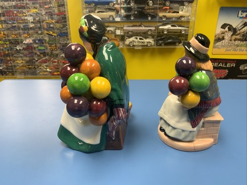 Royal Doulton The Old Balloon Seller HN 1315 and Balloon Girl HN2818 Figurines - Picture 5 of 15