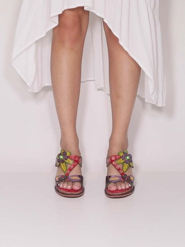 LARTISTE ROSIE Sandals Gray Multi New - Picture 8 of 8