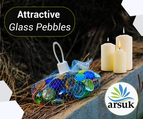 Dekorative Glaskieselsteine Vasen Nuggets Edelsteine Mosaik Hochzeit Dekoration Steine - Bild 43 von 52