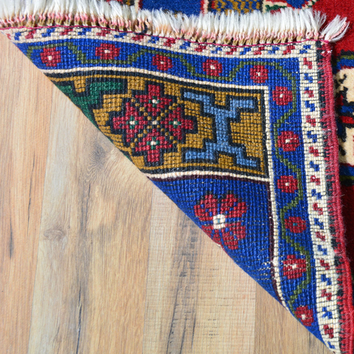 Handgeknüpfter Orientalischer Stamm Türkischer Wollteppich (Größe 1,8 X 3,6) Cwral-8034 - Bild 8 von 8