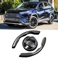 15"/38CM Carbon Fiber Steering Wheel Cover Anti-slip Accessories For Toyota RAV4