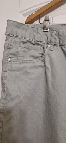 Frankie & Stella Plus High Rise Cropped Skinny Fit Jeans 22W Pistachio Green - Picture 4 of 16