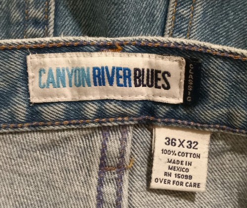 Canyon River Blues Classic Mens Denim Jeans 36" X 32" Straight Leg - Picture 3 of 3
