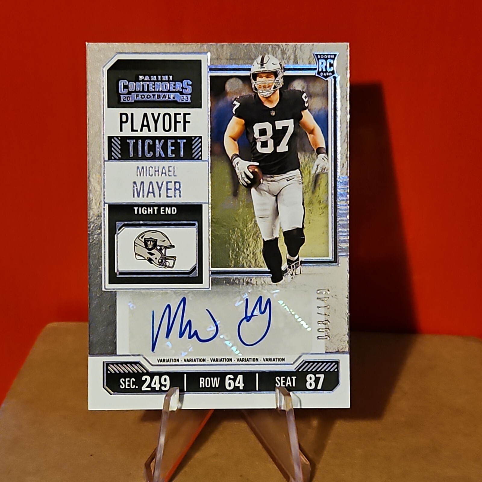 MICHAEL MAYER 2023 CONTENDERS PLAYOFF TICKET ROOKIE RC AUTO /149