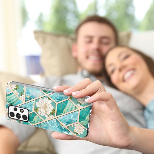 Funda con soporte de anillo de mármol 360° para Samsung Galaxy A15 A54 A05S A35 - Imagen 27 de 48