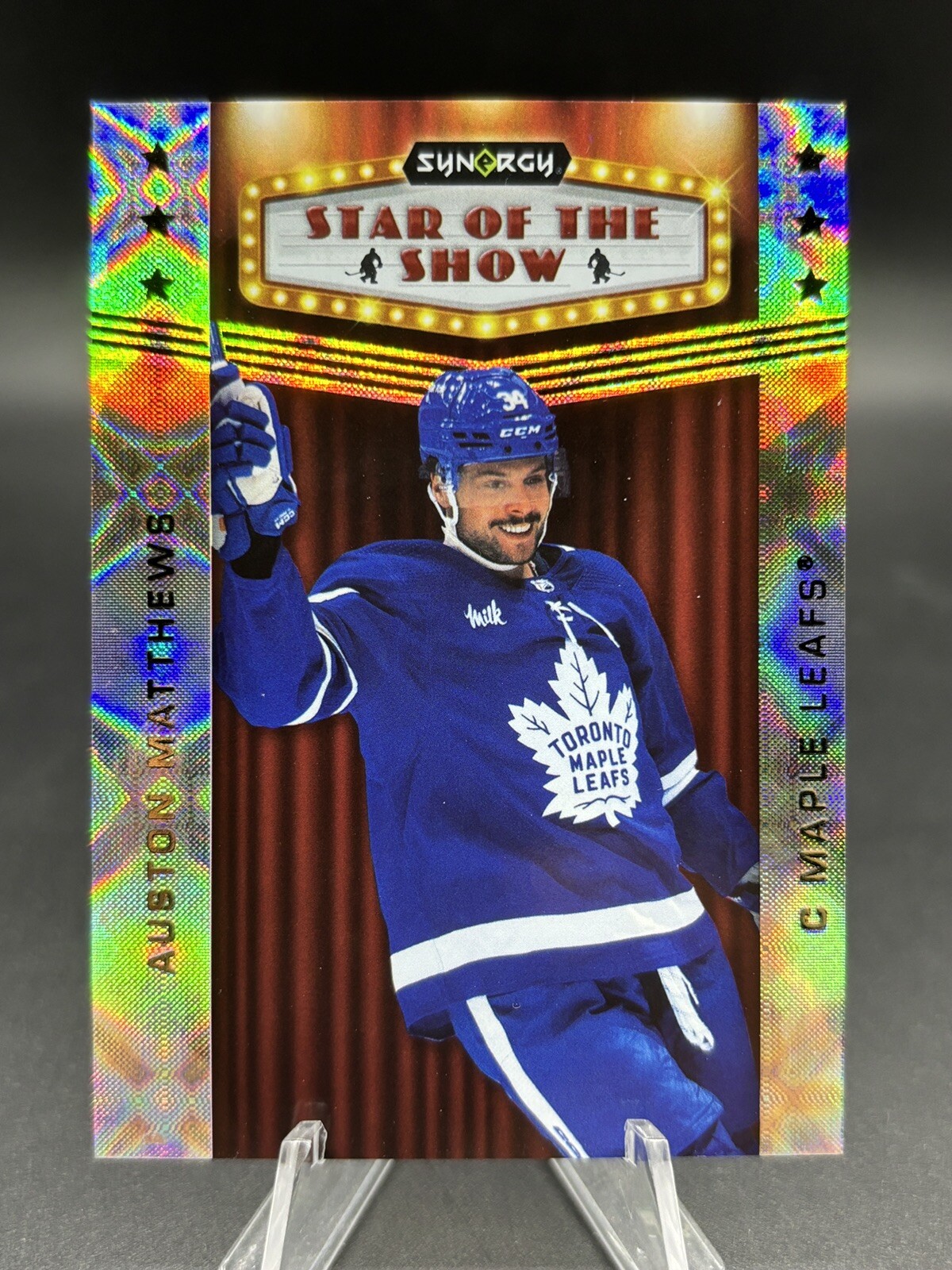 2023-24 Upper Deck Synergy Stars of the Show #SOS-8 Auston Matthews Maple Leafs