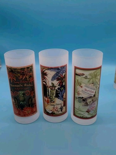 Set of 6 Tommy Bahama Frosted Highball Drinking 6½” Tall 12 Oz - Picture 2 of 11