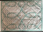Pottery Barn Teen Pillow Sham White Gray Turquoise Blue Geometric 100% Cotton
