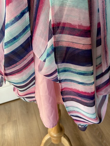 Like New Women’s Jennifer Lopez Sundress Sleeveless Rainbow Stripe - Size Small - Picture 8 of 10