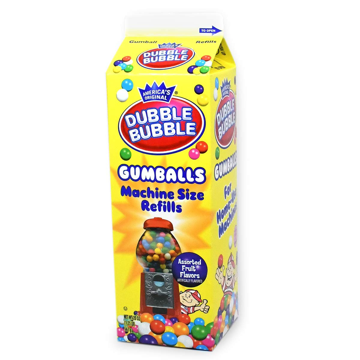 Запасная коробка для аппарата для жевательной резинки Dubble Bubble, жевательные резинки ассорти на 20 унций