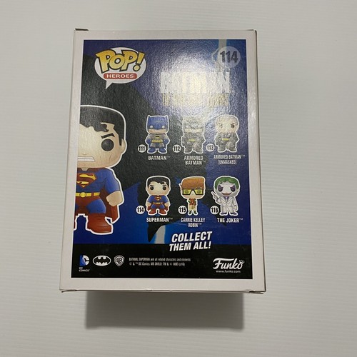 FUNKO POP HEROES BATMAN THE DARK KNIGHT RETURNS #114 SUPERMAN VAULTED VINYL - Picture 3 of 6