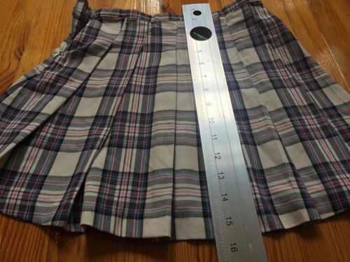 Wonder Nation Girls M (7-8) Pink/Blue Plaid Pleated Skirt 24”x 15.5” - Picture 4 of 21