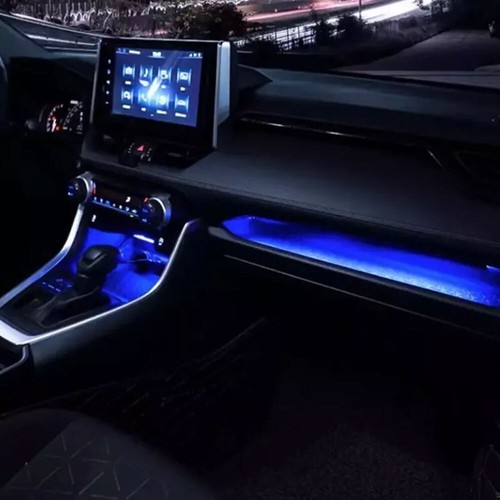 Kit de luces ambientales LED 3EN1 azul para panel de instrumentos de automóvil para Toyota RAV4 2019-2024 - Imagen 5 de 11