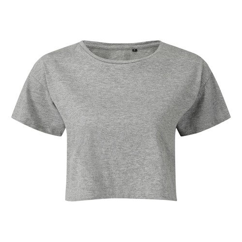 Womens Crop Top T-Shirt Ladies Short Sleeve Yoga Stretch Wicking Jogging TriDri - Picture 7 of 15
