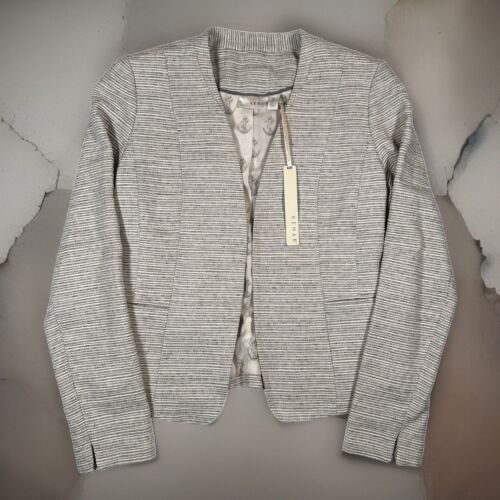 Kenar Blazer Women S Linen Blend Textured Jacket Office Siren Corpcore