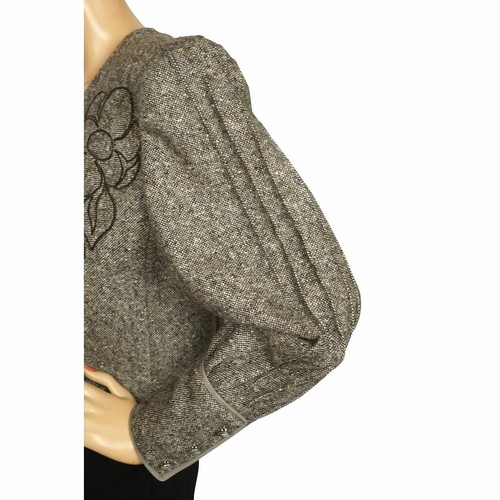 Vintage Nina Ricci Boutique Paris Jacket Wool Tweed Made in France Size 42 - Bild 4 von 7
