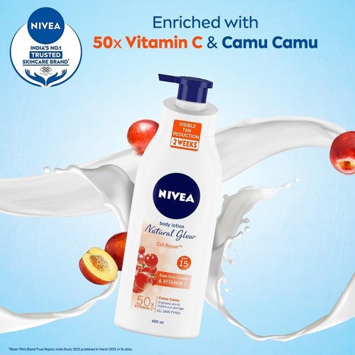 Nivea Body Lotion Natural Glow Cell Repair - 200 ml Free Shipping - Picture 4 of 4