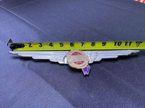 12" Fox Co. Chrysler Airflow Wing Lightning Bolts maletero emblema insignia adorno - Imagen 17 de 17